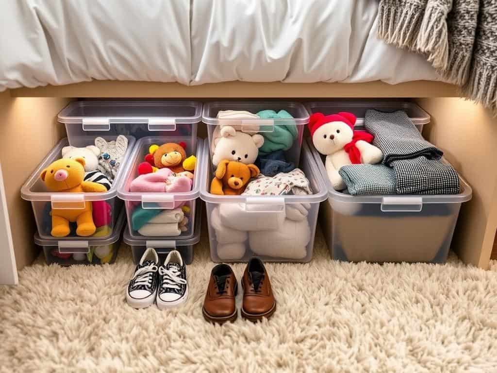 Under-bed storage solutions