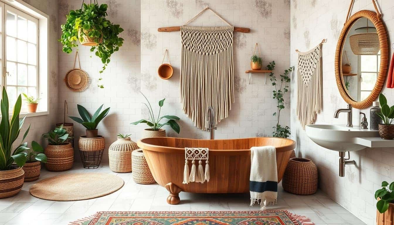 9 Boho Bathroom Transformation Ideas