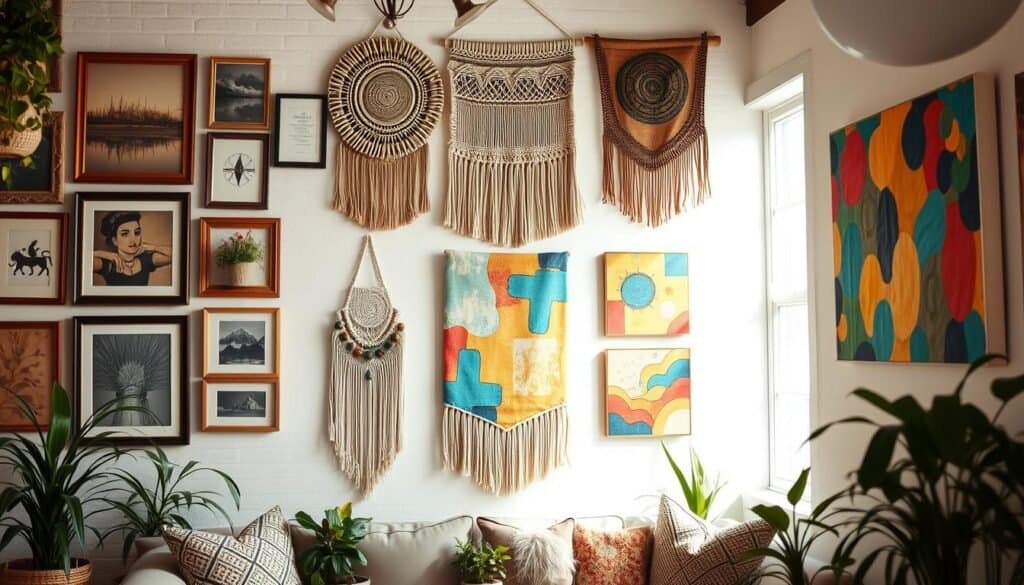 Bohemian Wall Art Display