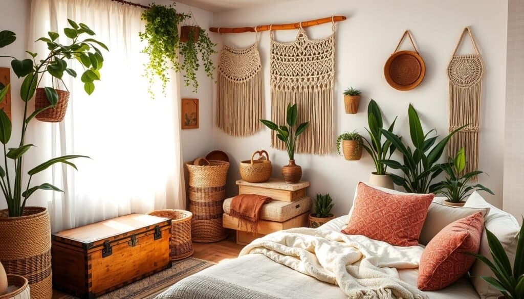 Boho Bedroom Storage Solutions