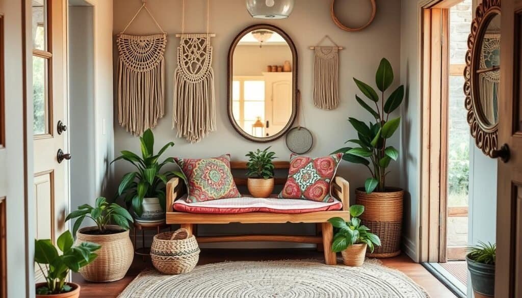 Boho Entryway Texture Layering
