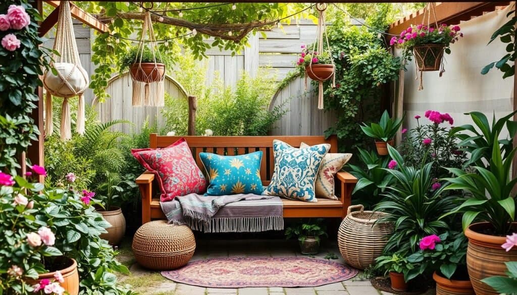 Boho Garden Seating Area