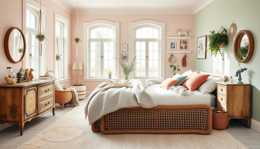 Pastel Boho Bedroom