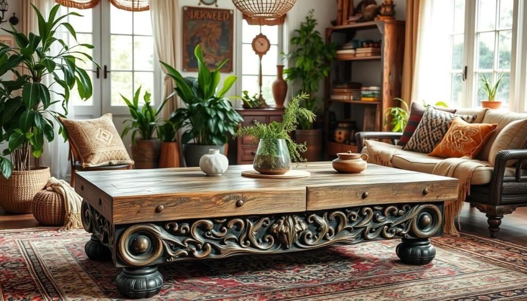 Vintage Bohemian Coffee Table