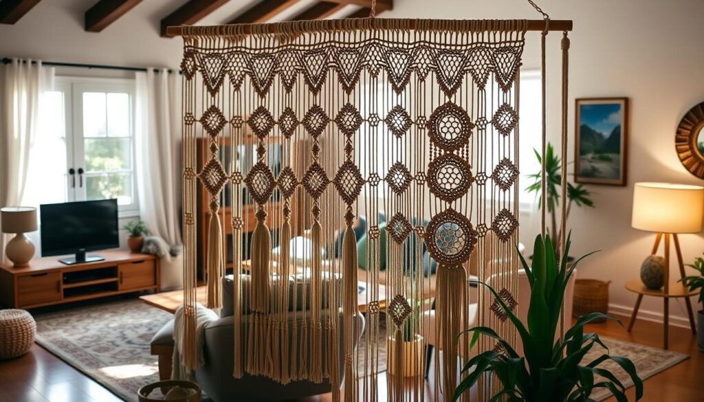 macrame room divider