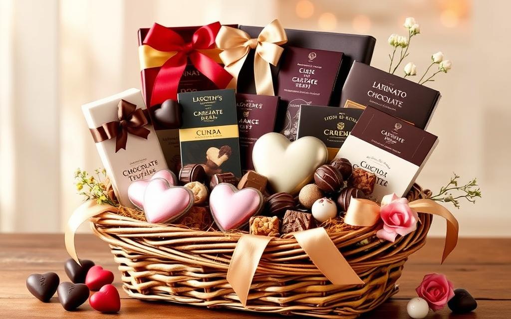 Romantic Chocolate Gift Basket