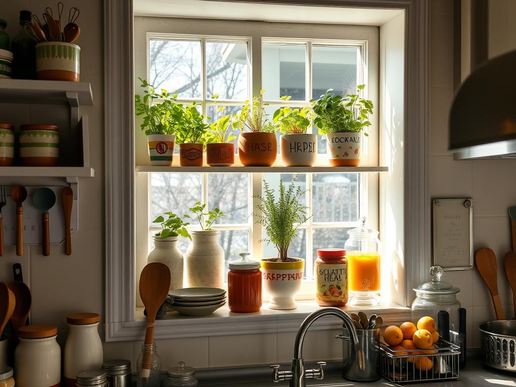 10 Kitchen Window Shelf Ideas for Extra Space