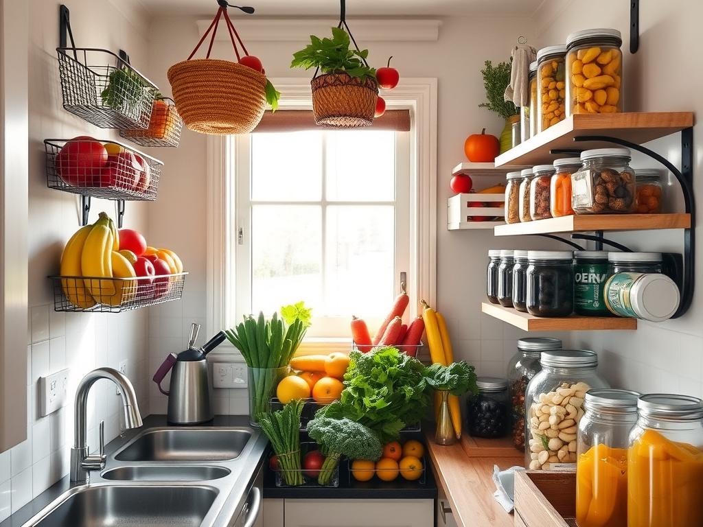 10 Small Kitchen Fruit and Veggie Storage Hacks