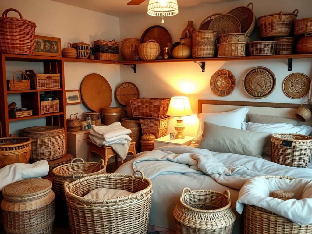 12 Bedroom Basket Storage Ideas