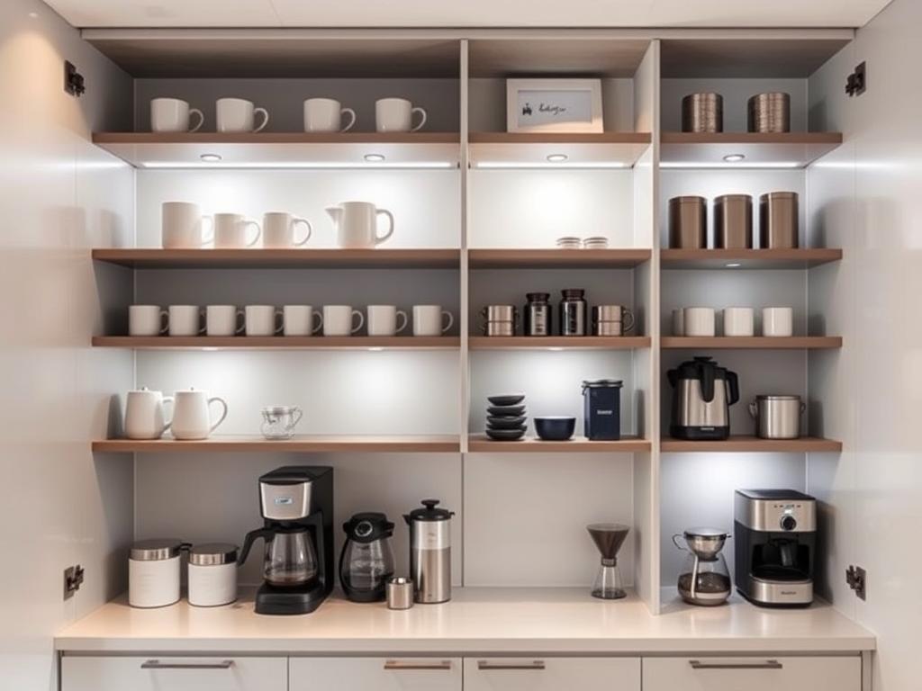 12 Coffee Bar Cabinet Ideas That Maximize Space