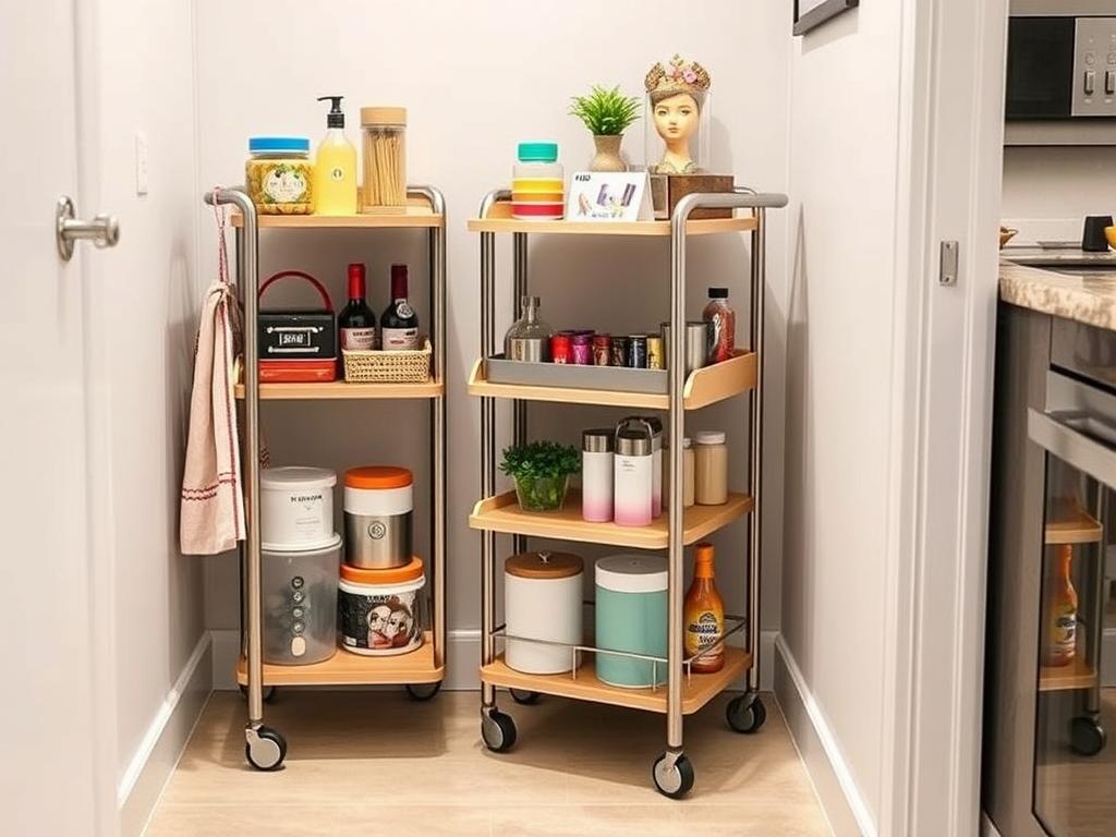 12 Slim Rolling Cart Organizations for Tight Spaces