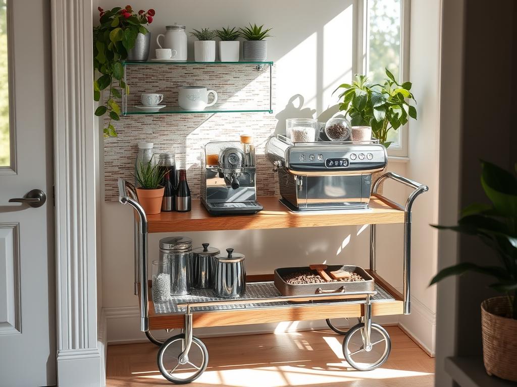 15 Coffee Bar Cart Ideas Worth Rolling Out