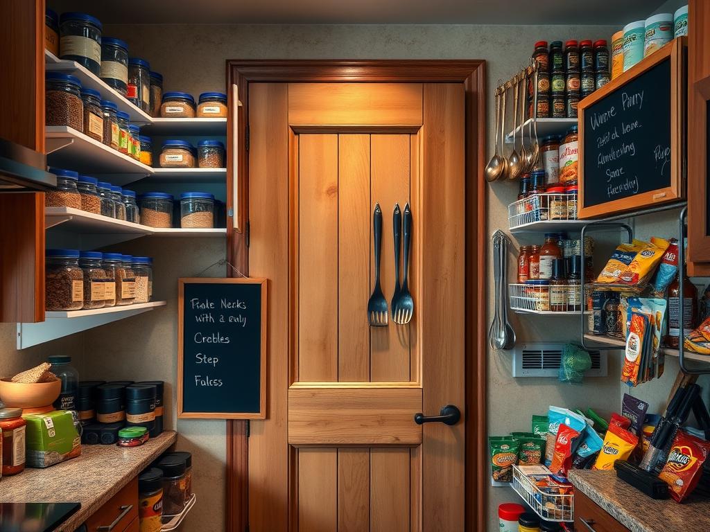 15 Small Kitchen Pantry Door Organizations