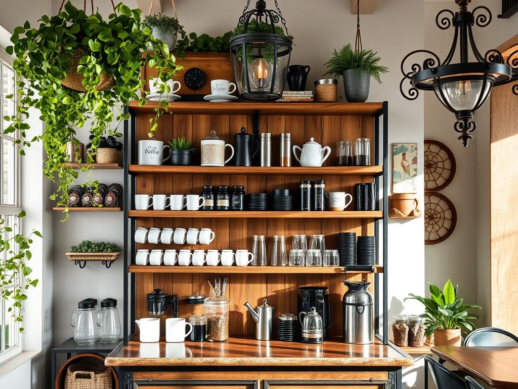 21 Bakers Rack Coffee Bar Ideas To Try Now