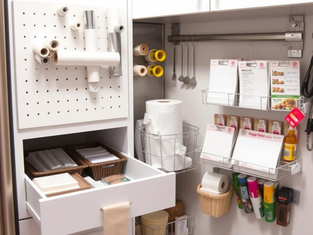 7 Small Kitchen Paper Goods Storage Hacks