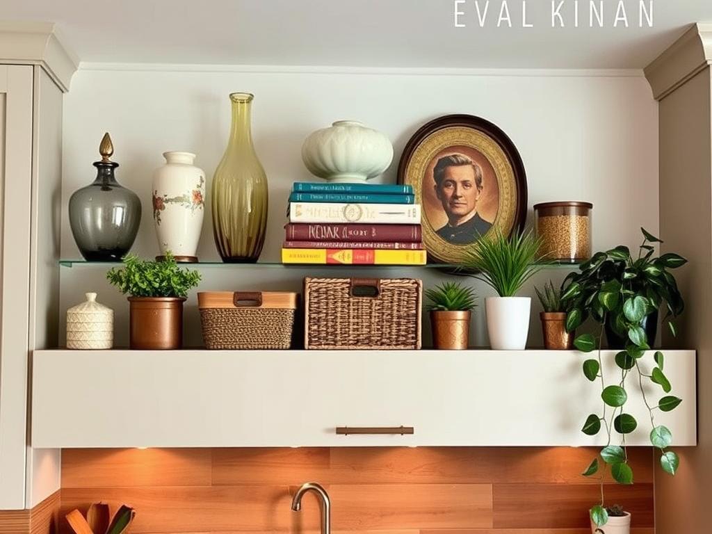 Above Cabinet Decor Styling