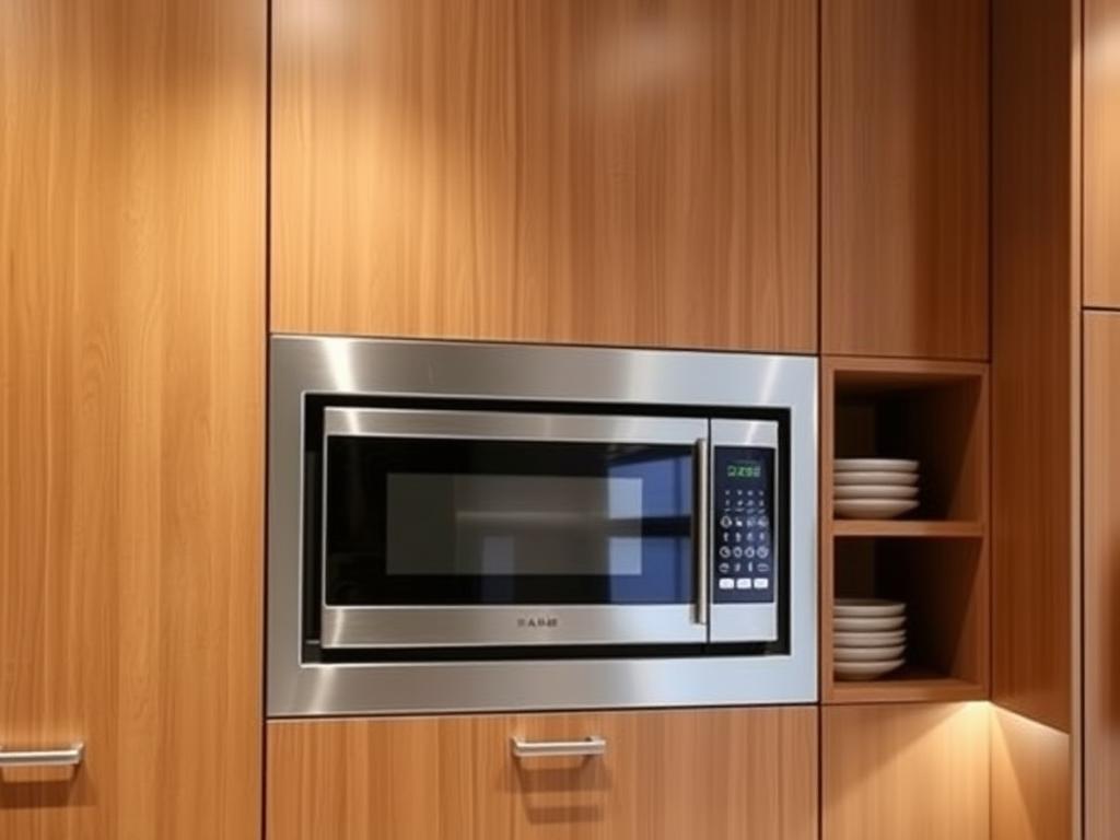Built-in Microwave Cabinet Integration