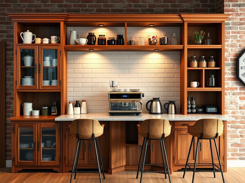 Coffee Bar Hutch Design Styles