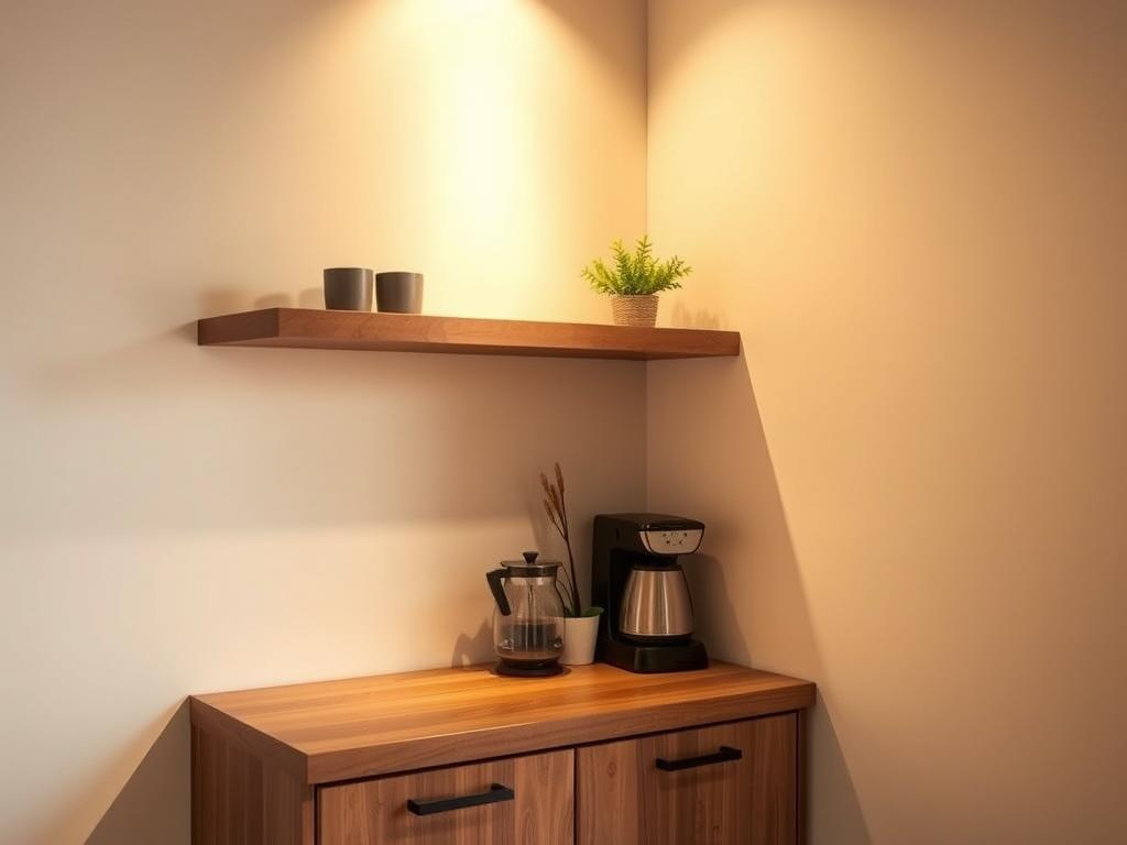 Compact Coffee Bar Corner Design