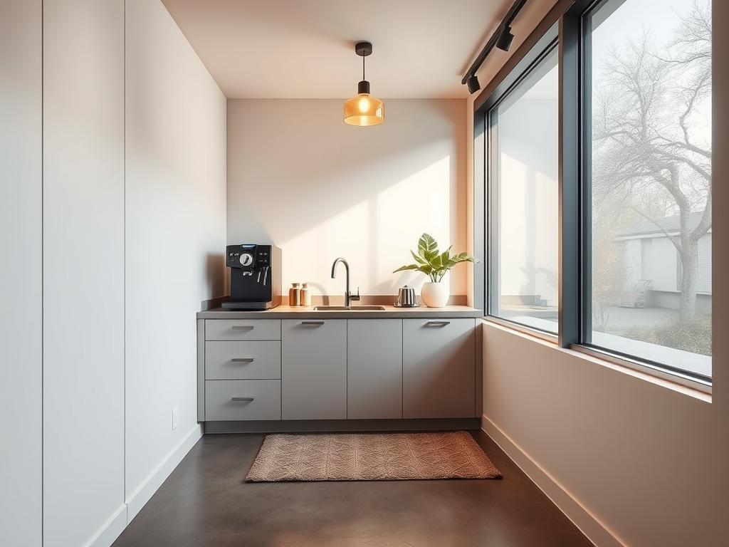Compact Coffee Bar Design
