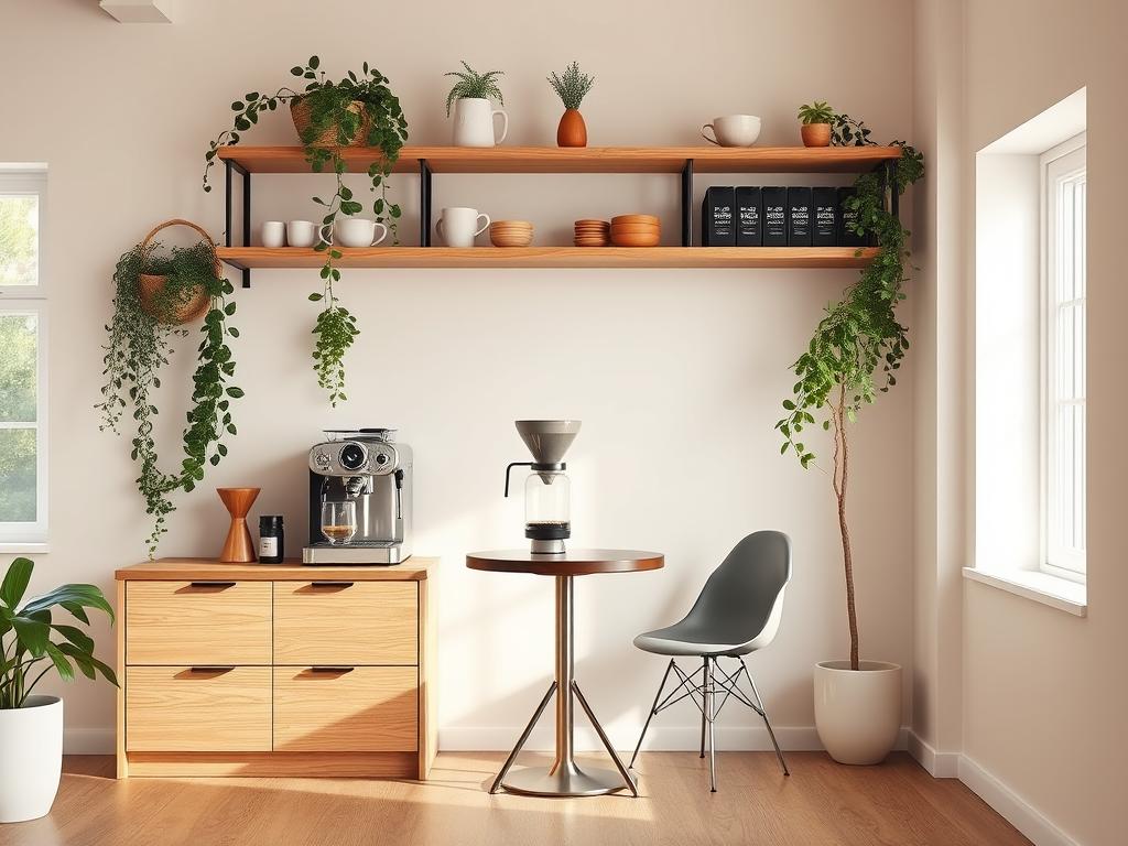 Compact Coffee Station Design