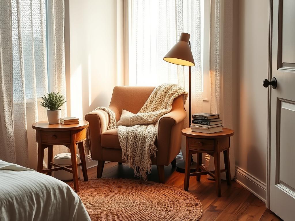 Cozy bedroom corner
