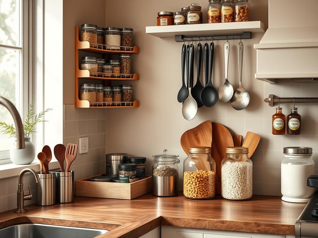 Kitchen Counter Space Organization