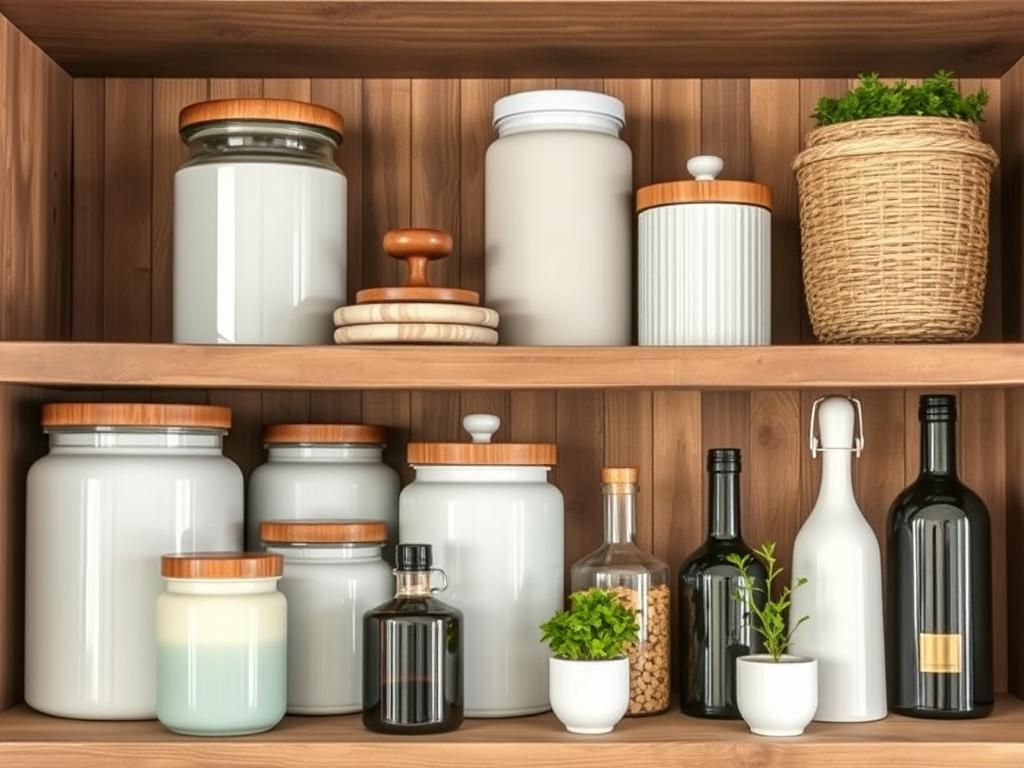 Kitchen Shelf Container Organization
