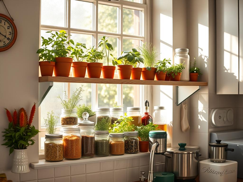 Kitchen Window Shelf Benefits