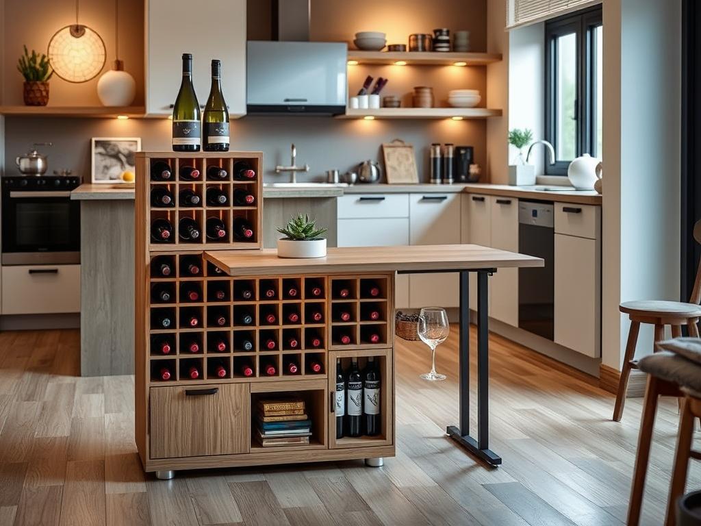 Multi-Functional Wine Storage Furniture