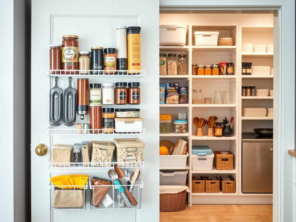 Pantry Door Storage Organization