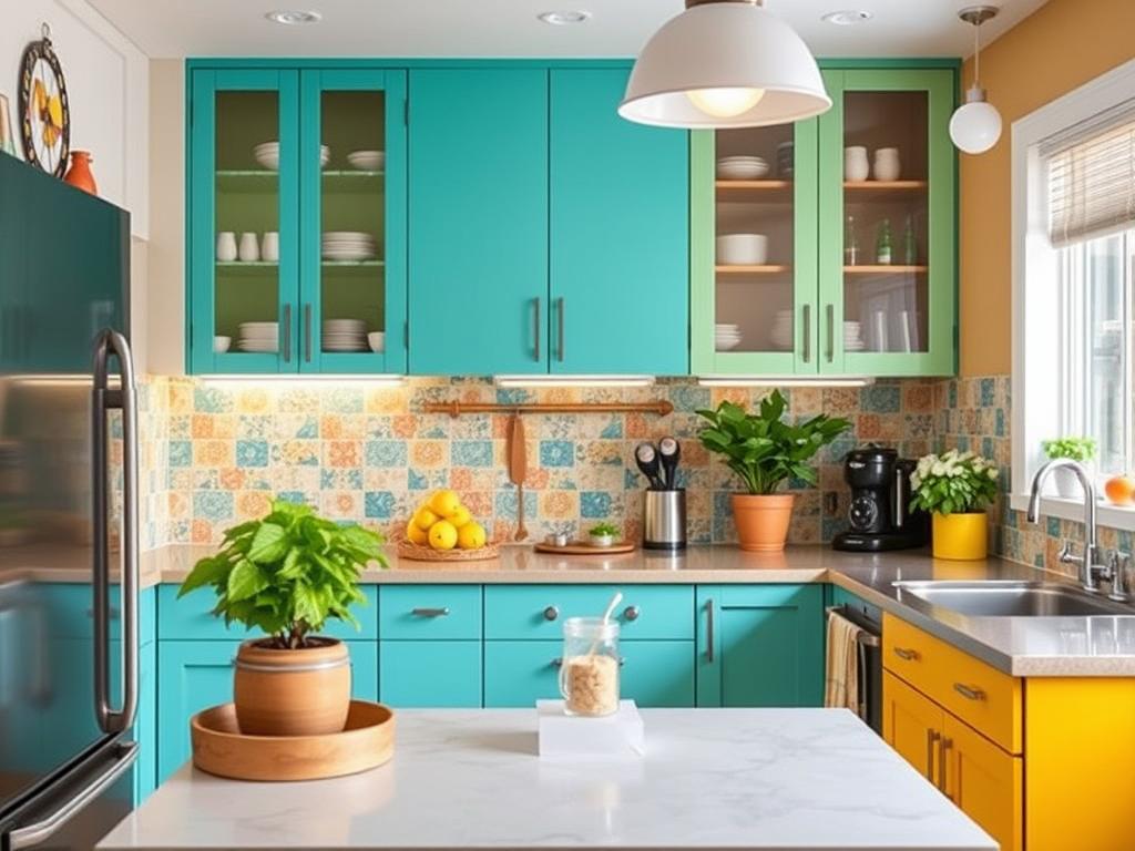 Small Kitchen Color Transformation