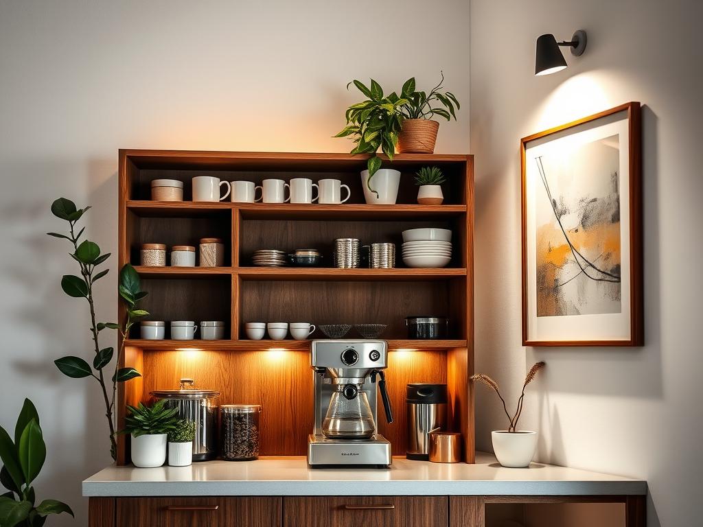 Small Space Coffee Bar Design