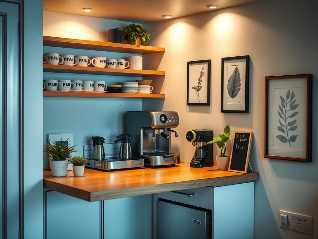 Space-Saving Coffee Bar Solutions
