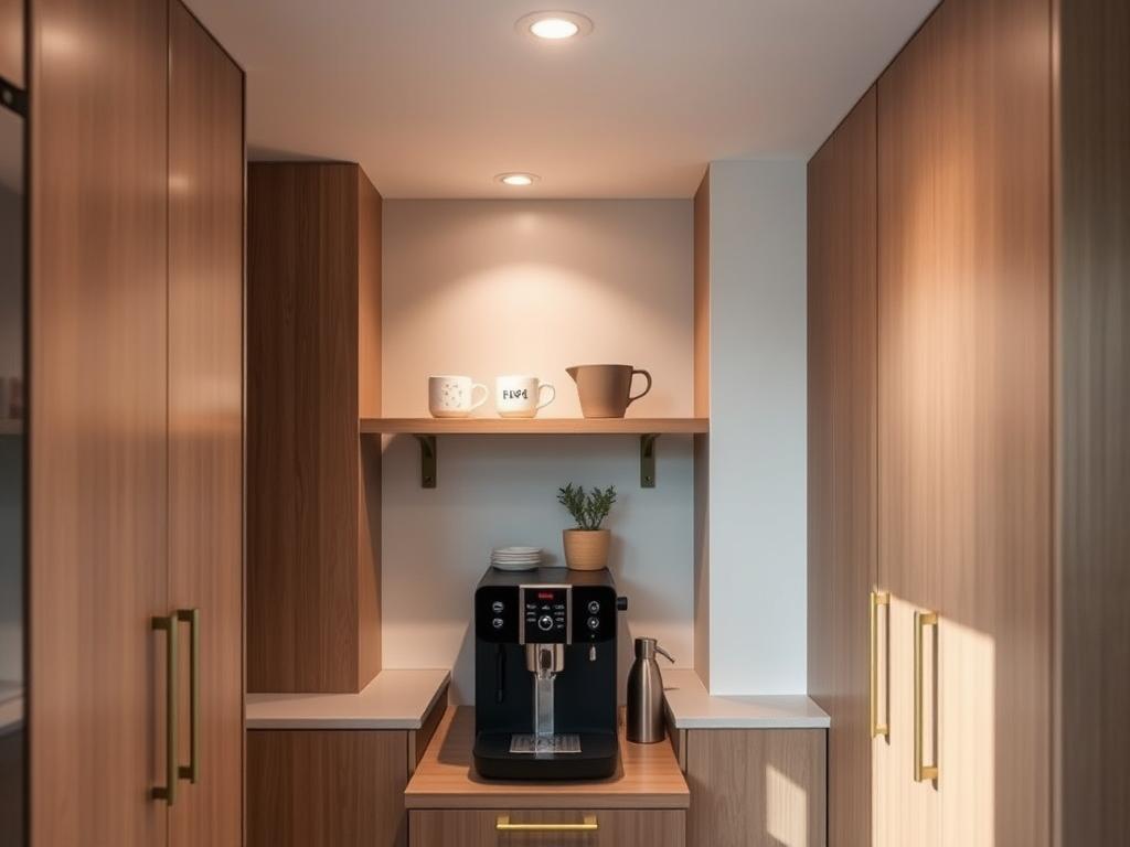 Space-Saving Coffee Station Design