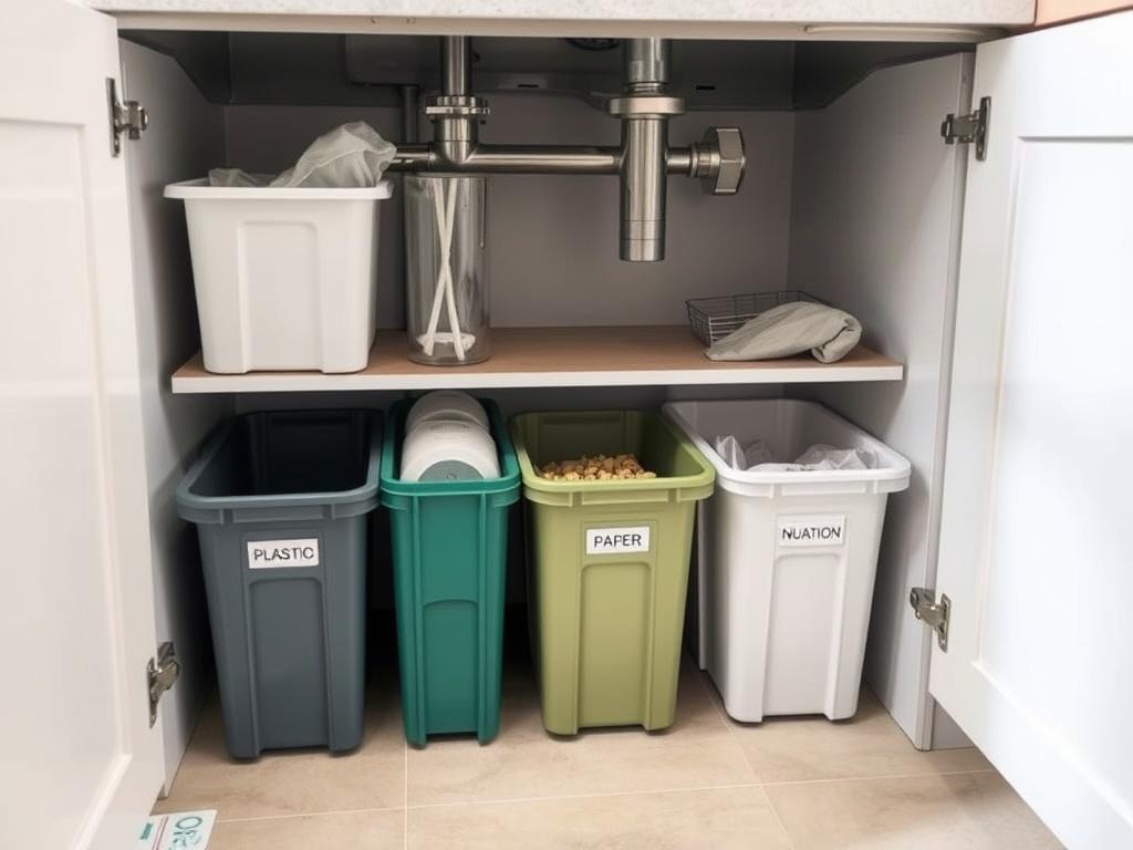 Under-Sink Recycling Organization