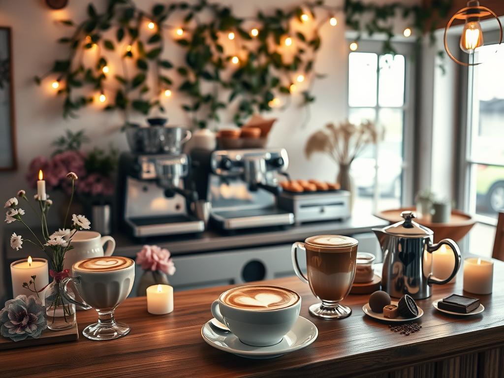 Valentine's Coffee Bar Setup