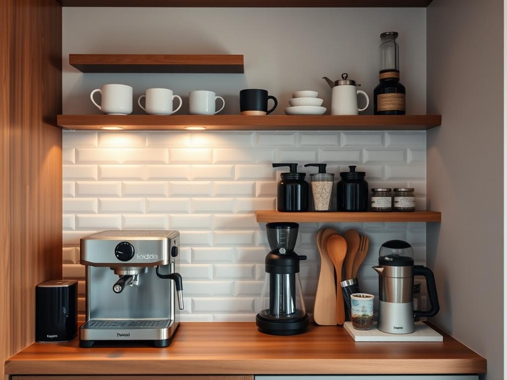 coffee bar ideas for small spaces