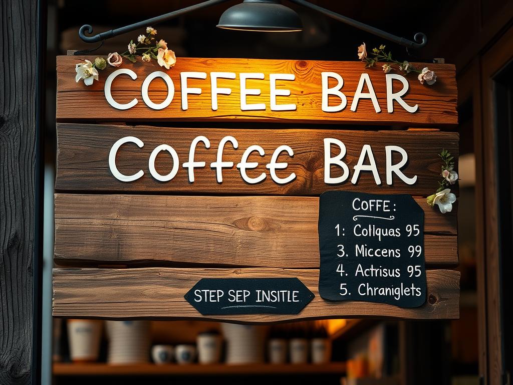 coffee bar sign ideas
