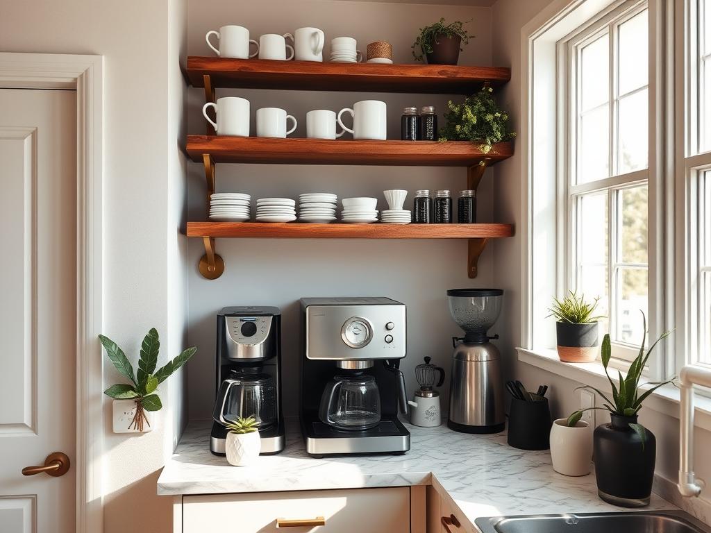 home coffee bar ideas small spaces