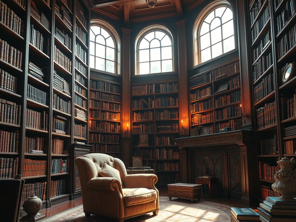 home library look