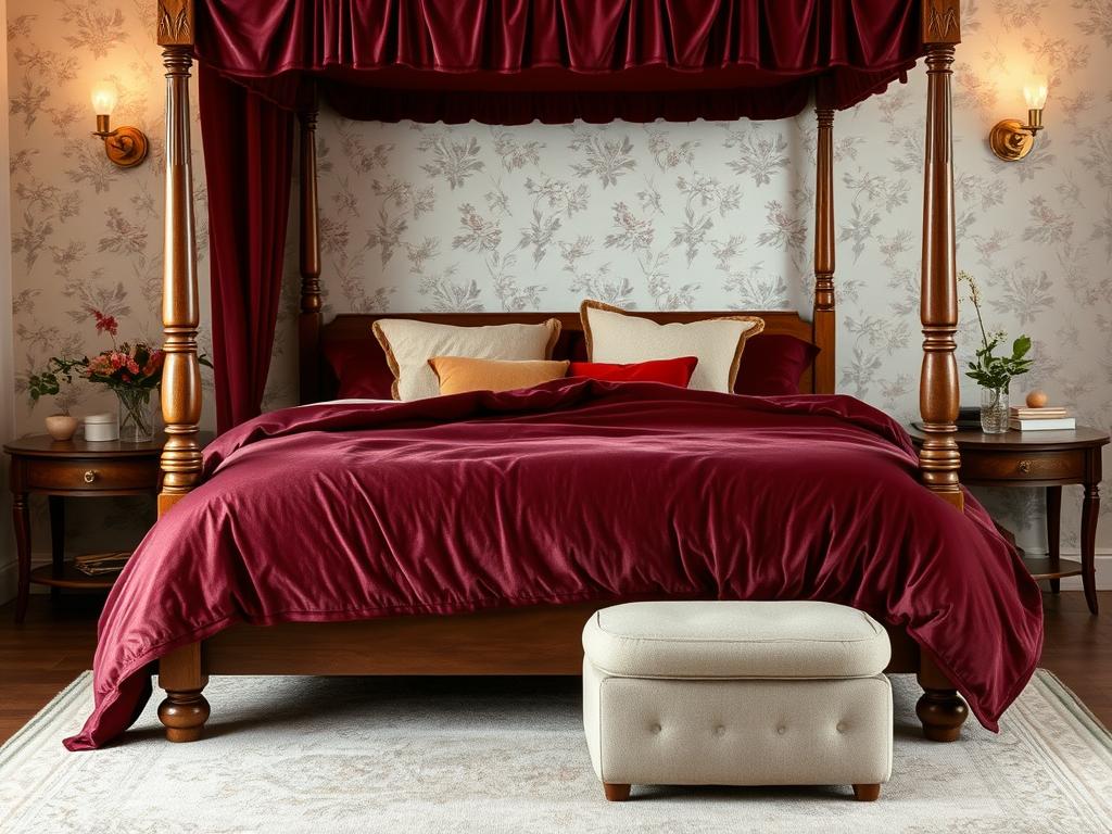 Bedroom Textile Patterns and Decor