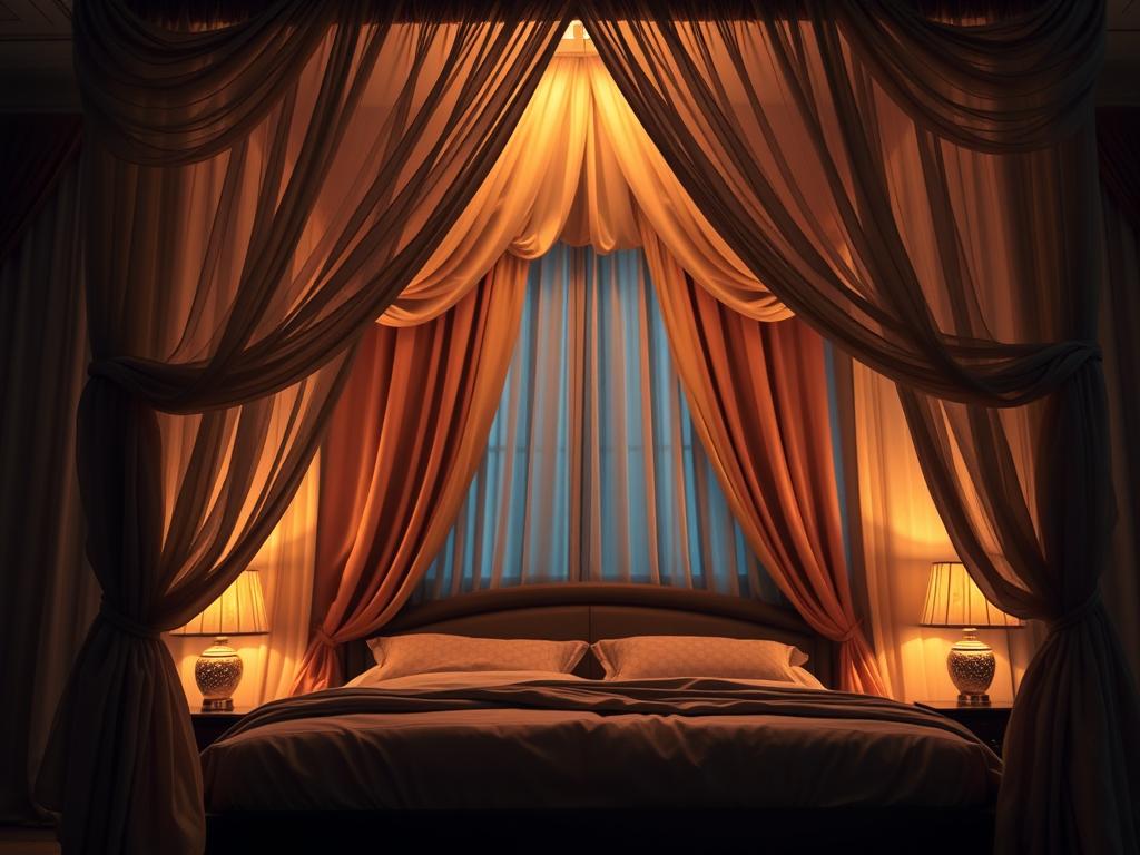 Canopy bed decorating techniques