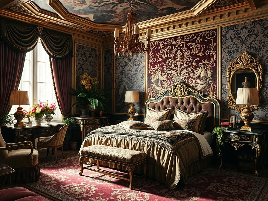Maximalist Bedroom Texture Design