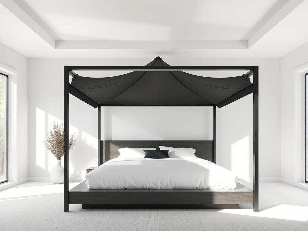 Modern Minimalist Canopy Bed Designs