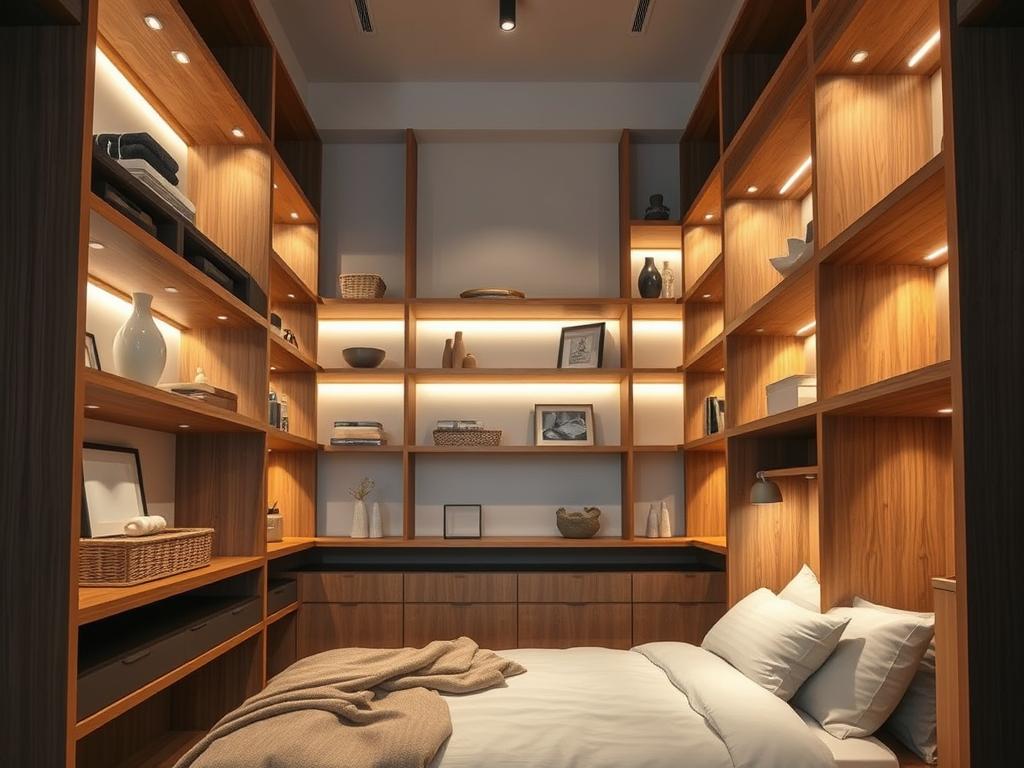 Vertical Storage Solutions for Small Bedrooms
